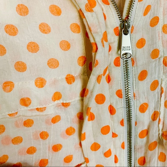 Paige Flynn Lightweight Hooded Polka Dot Jacket 2 - Picture 4 of 16